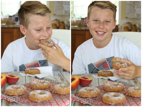 Peach Cobbler Donuts Muffins The Nourishing Home