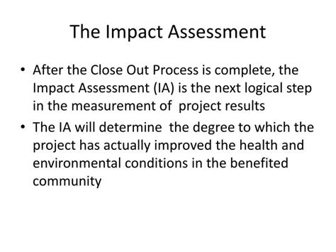 Ppt The Impact Assessment Powerpoint Presentation Free Download Id1542189