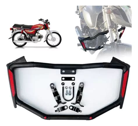 Defensa Moto Universal De Acero Reforzada Reflejante Sliders Meses