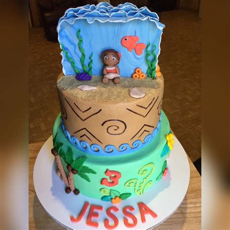 Moana Cake | Moana cake, Cake, Desserts