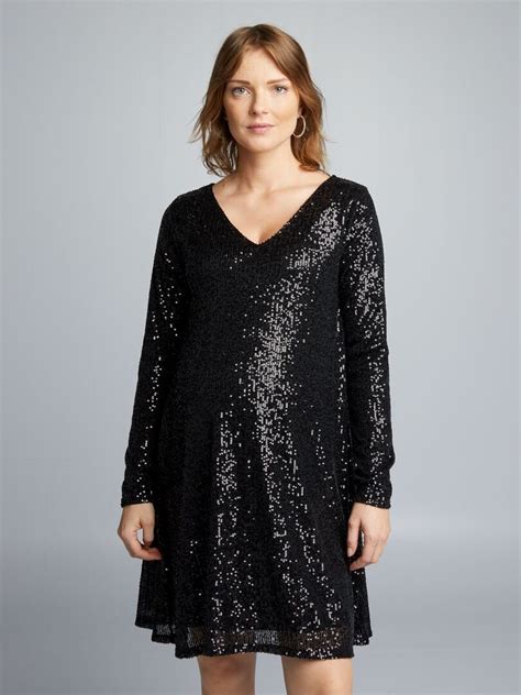 Vestito Premaman Con Paillettes Nero Kiabi