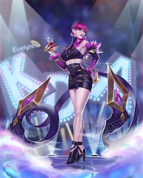 Kda Evelynn 伊芙琳同人 Li Yang On Artstation At Artworklvxgpo Lol