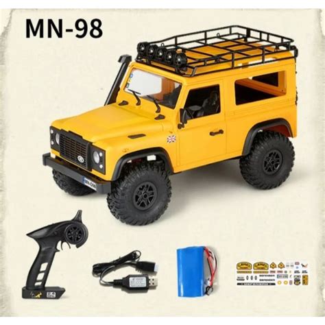 Jual Mainan Rc Land Rover Defender Mn Full Propo Camel Trophy Series