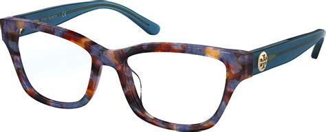 Amazon.com: Eyeglasses Tory Burch TY 2112 U 1828 Blue Pearl Tortoise ...