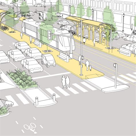 Transit Corridors Including Light Rail Lrt Streetcar And Bus Rapid