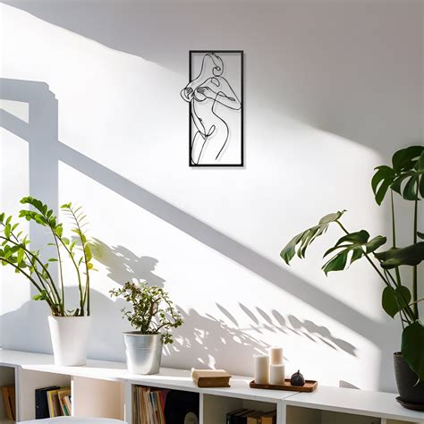 Naked Woman Metal Wall Art Elegant Metal Wall Hanging For A Modern