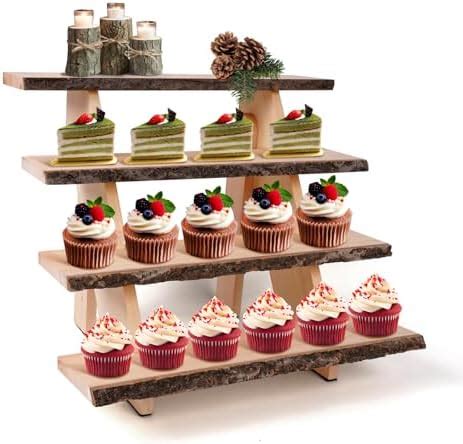 Amazon OriCre Cupcake Stand Wooden Display Stand Rustic Display