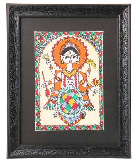 IMithila Madhubani Handmade Paper Painting With Frame Single Piece Buy