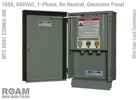 Roam Phase A Cam Lock Generator Panel