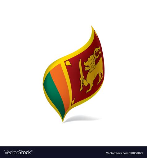 Sri lanka flag Royalty Free Vector Image - VectorStock