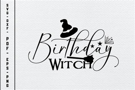 Birthday Witch Svg Graphic By Design Story · Creative Fabrica