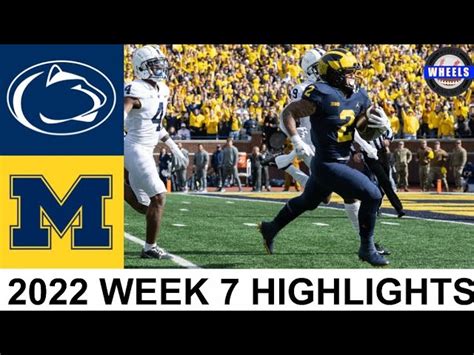 Michigan V Penn State Highlights College Football Week