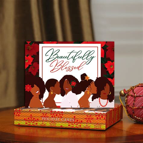 Beautifully Blessed African American Christmas Card Box Set The