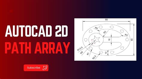 AutoCAD 2D Path Array Command TechTutorials YouTube