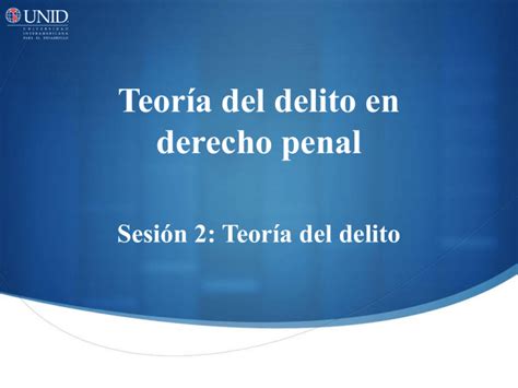 Teor A Del Delito