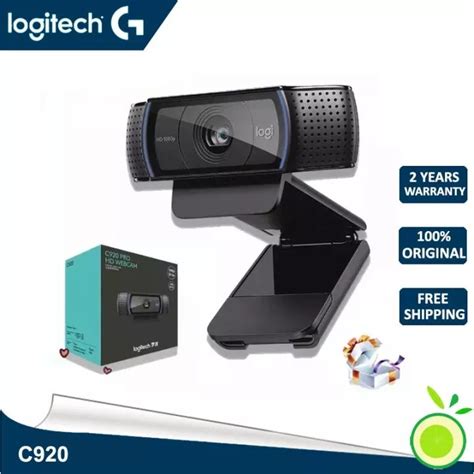 Logitech C920 Pro เว็บแคม Hd1080p At30 Fps วิดีโอสเตอริโอ Full Hd เลนส์กระจก2ไมโครโฟน5ft