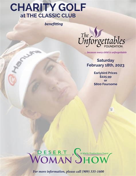 Desert Woman’s Show Charity Golf Tournament - The Unforgettables Foundation