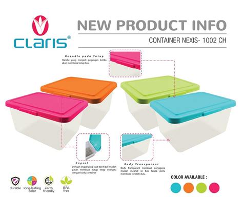 Claris Container Box Plastik 15 Liter Nexis 1002 Tanpa Roda