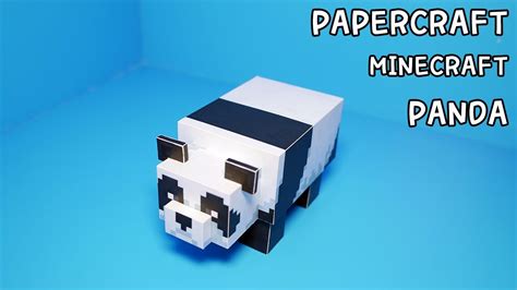 How To Make A Panda Papercraft Minecraft Youtube