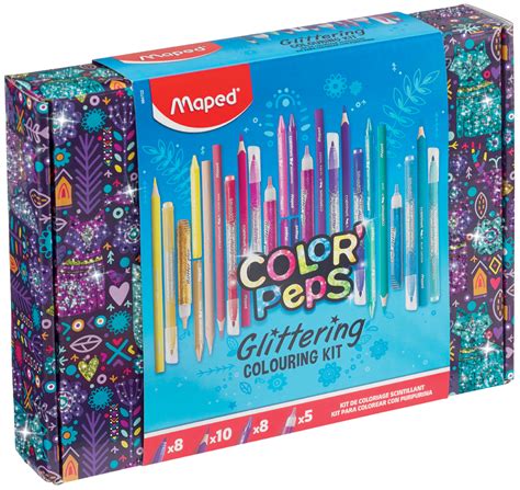 Maped Kit De Coloriage Glittering Color Peps Pi Ces Papeterie