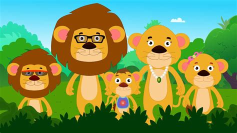 Finger Family | Lion Finger Family | Nursery Rhyme - YouTube