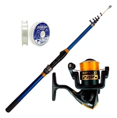 Kit De Pesca Ultra Light Vara Mt Molinete Micro Linha