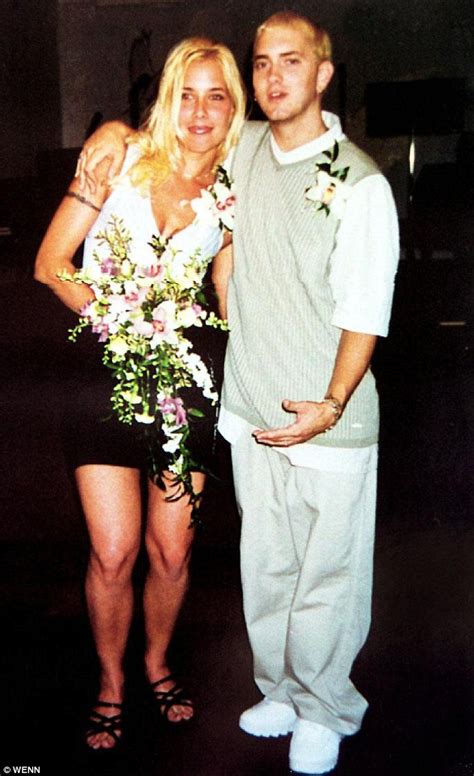 Eminem's ex-wife Kim Mathers looks healthy in white-and-blue bikini ...