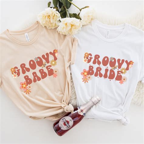 Retro Bachelorette Party Shirts Groovy Bride Boho Etsy