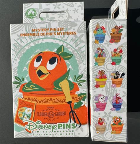 Epcot International Flower Garden Festival Mystery Pin Set