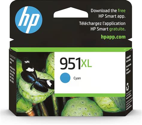 Original HP 951XL Cyan High Yield Ink Cartridge Works With HP