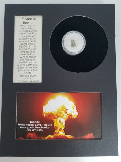 Trinitite Atomsite Alamogordo Glass Display - Grounded Lifestyles
