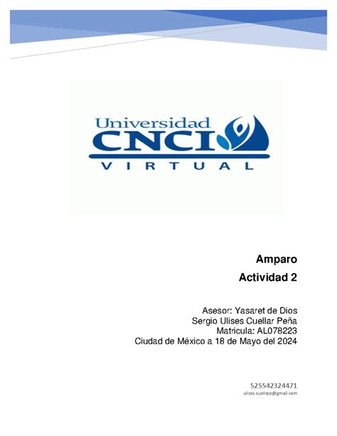 Actividad 2 Amparo Amparo Actividad 2 525542324471 Ulises Gmail