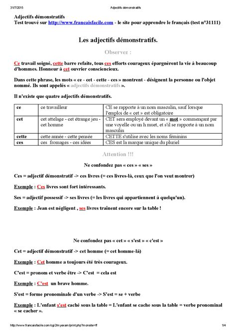 Adjetivos Francés Apuntes De Idioma Francés Docsity