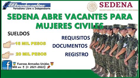 Convocatoria SEDENA Para Mujeres Civiles 2021 2022 Hay Sueldos De 16