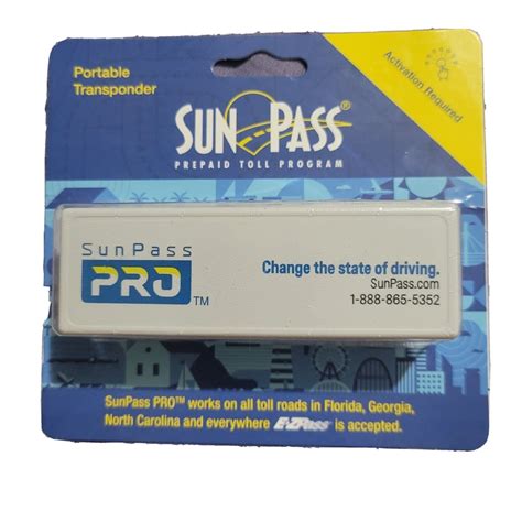 Sunpass Sun Pass Transponder Portable Prepaid Toll Program For Florida Only 686175626742 Ebay