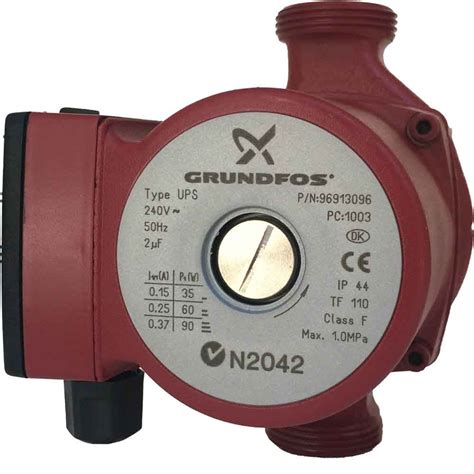 Grundfos Ups 25 60n 180 Light Commercial Domestic Circulators Pump 240v Pn 96913085