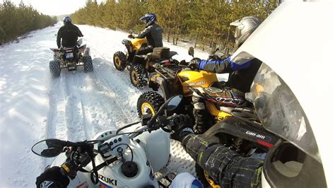 Atv Enduro Winter Snow Ride Suzuki Ltz Access Swap Er Jazda