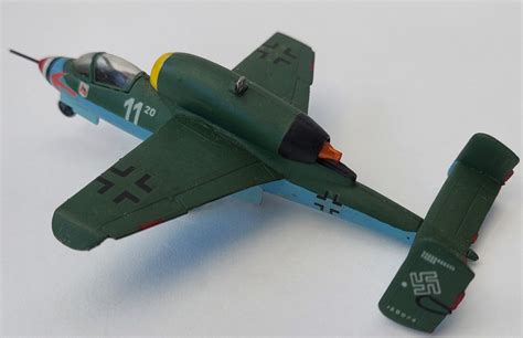 Heinkel He 162 Volksjager Postavený Plastikový Model 1 72 Aukro