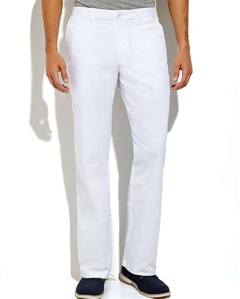 Lyst - Dockers White Straight Fit Pants in White for Men