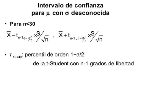 Intervalo De Confianza Para La Media Con Varianza Desconocida Ejemplos Opciones De Ejemplo