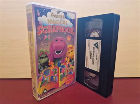 Barney S Musical Scrapbook Pal Vhs Video Tape A Picclick Uk