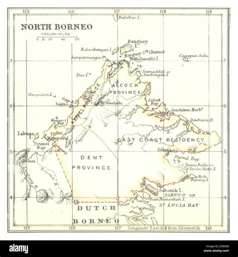 Map of north borneo hi-res stock photography and images - Alamy
