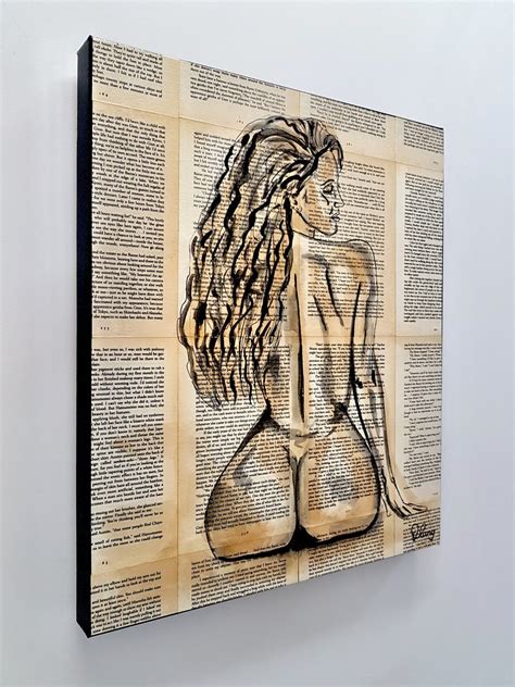 Centrefold 3 Nude Woman On Book Pages Art Lovers Australia