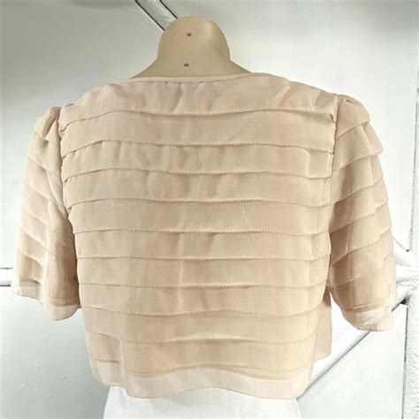 Lot Darling Dusty Rose Horizontal Pleat Bolero