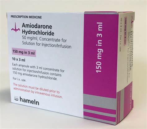 Amiodarone 150 Mg 3 ML Injection New Tender Listing Section H And