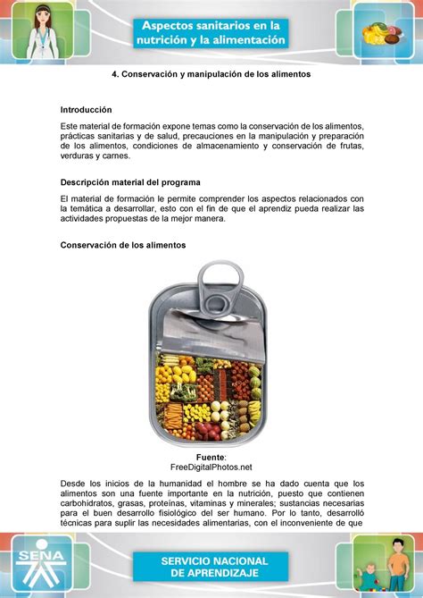 Material formacion 4 4 Conservación y manipulación de los alimentos