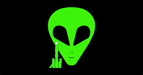 Alien Fuck You Ufo Sticker TeePublic