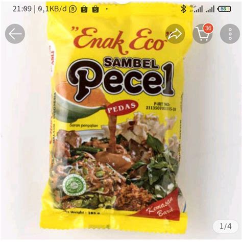 Jual Bumbu Pecel Enak Eco 185 Gr Shopee Indonesia