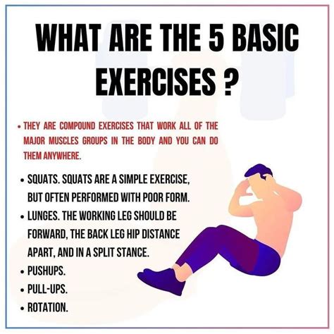 What Are The 5 Basic Exercises Gym Directions Bodyweight Workout