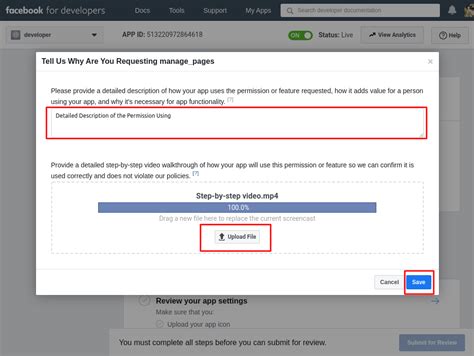 How To Request Manage Pages And Publish Pages Permissions In Facebook